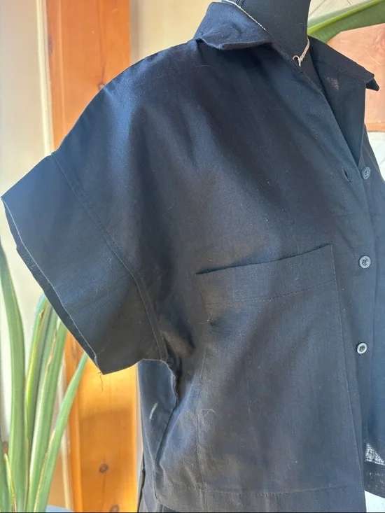 Linen Button Down Top - Picture 7 of 9